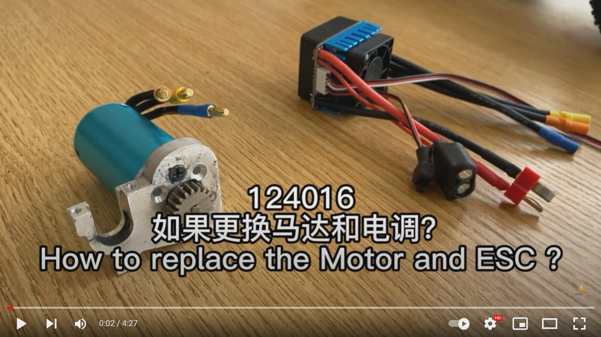 How to Replace New Motor & ESC of Wltoys 124016 & 124017 Upgraded