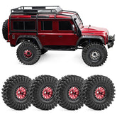 1.9" Crawler Tires for SCX10 TRX4 TRX6 D90 90046 - D297 Rubber Shell