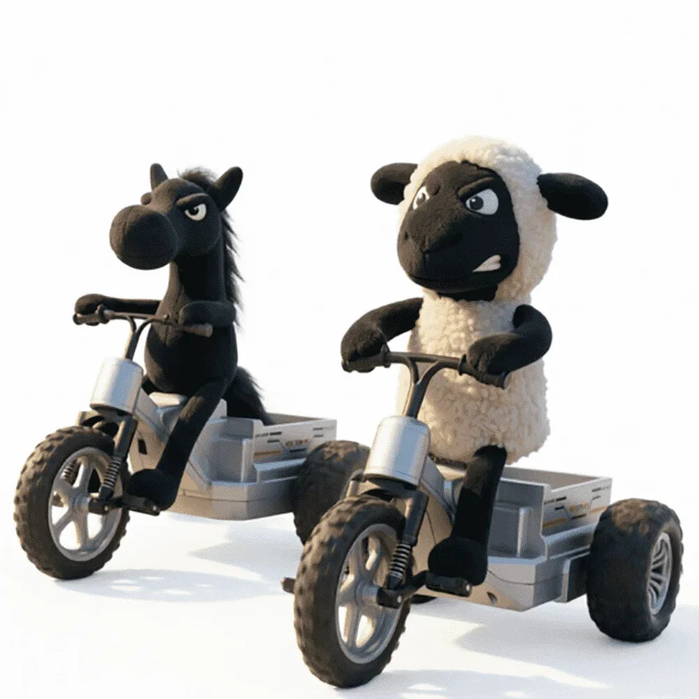 CL-18040 Crazy Little Sheep “Dark Horse” RTR RC Drift Trike – 2.4GHz RWD 3-Wheel Motorcycle with Full Proportional Control