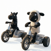 CL-18040 Crazy Little Sheep “Dark Horse” RTR RC Drift Trike – 2.4GHz RWD 3-Wheel Motorcycle with Full Proportional Control