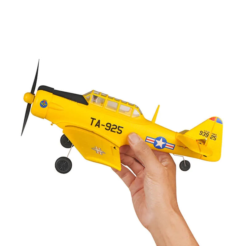 TOP RC Hobby RC Airplane Mini AT6 RTF 450mm, Yellow/Silver