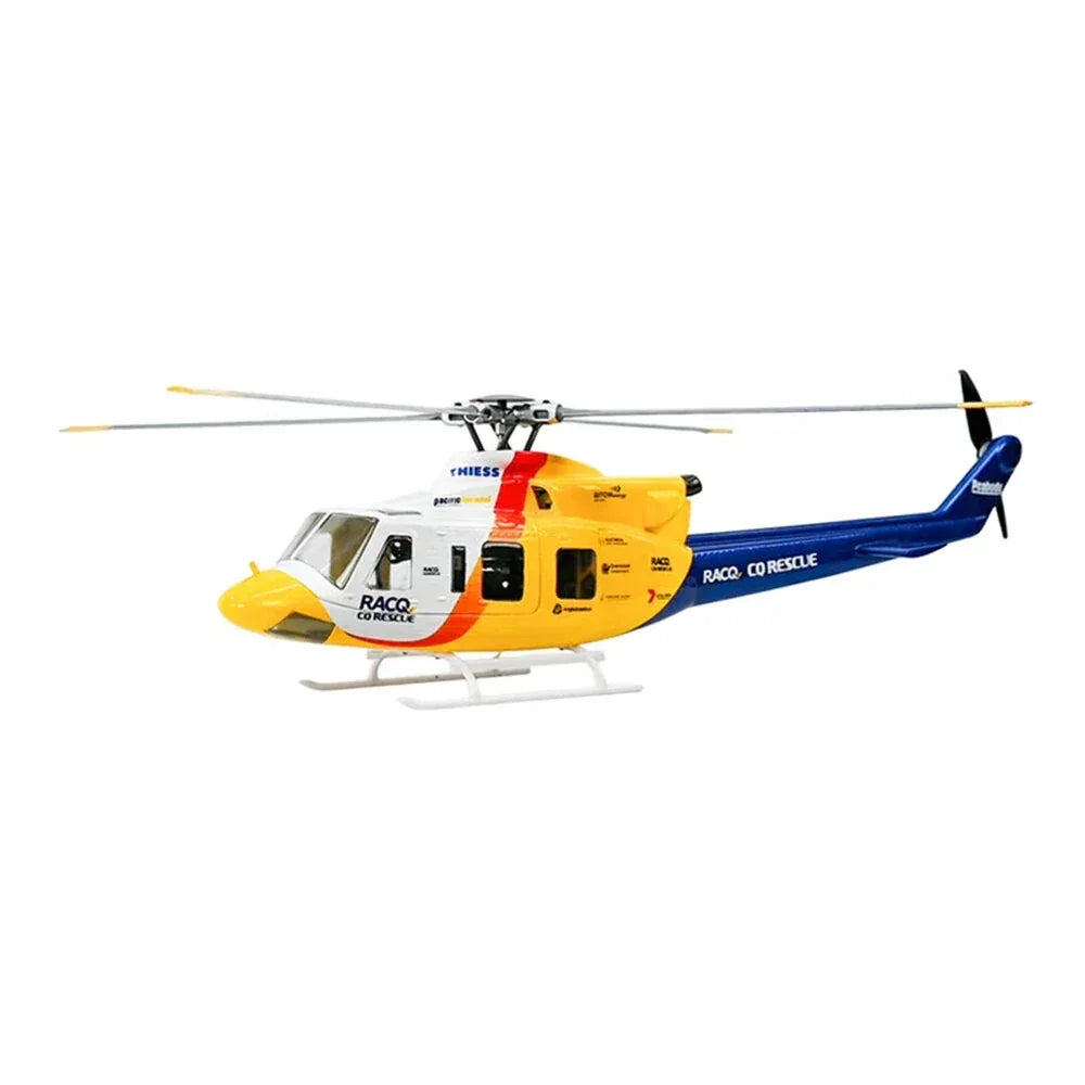 FLY WING Bell-412 V4 470 Class 2.4G 6CH Brushless Military Rescue RTF RC Helicopter