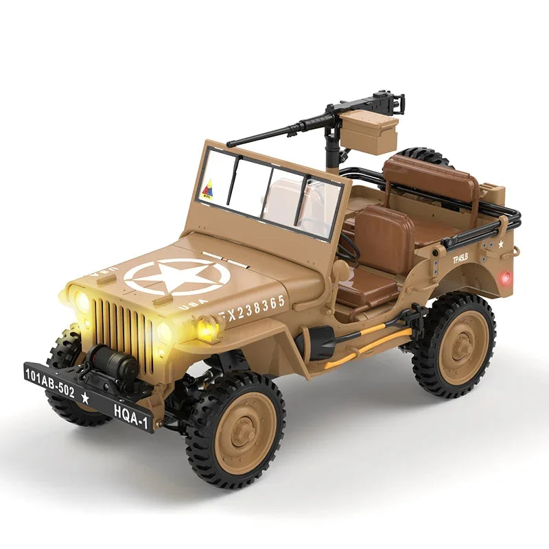HG HG4-58 1/14 Scale 4WD Off-Road RC Jeep Truck with LED Lights, Sound & Winch