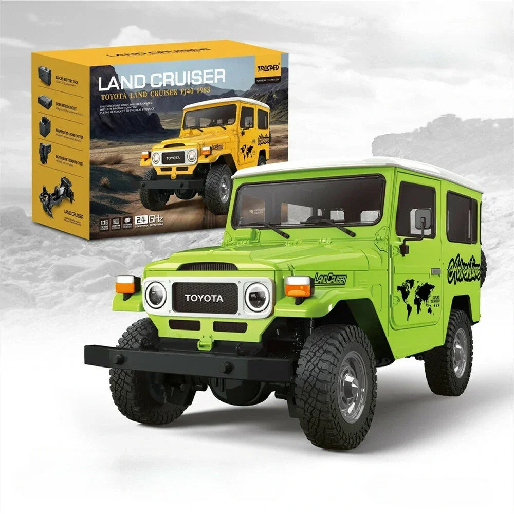 HGRC HG4-50 1/16 Scale Toyota FJ40 Licensed Full Proportional RTR 4WD RC Rock Crawler with LED & Sound