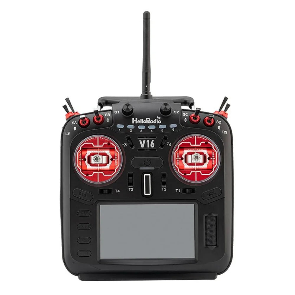 HelloRadioSky V16R MAX R9 FPV Radio – Built-in 1W ELRS/4-in-1, CNC Metal Gimbal, Mode 2, 4.3" Touch Screen