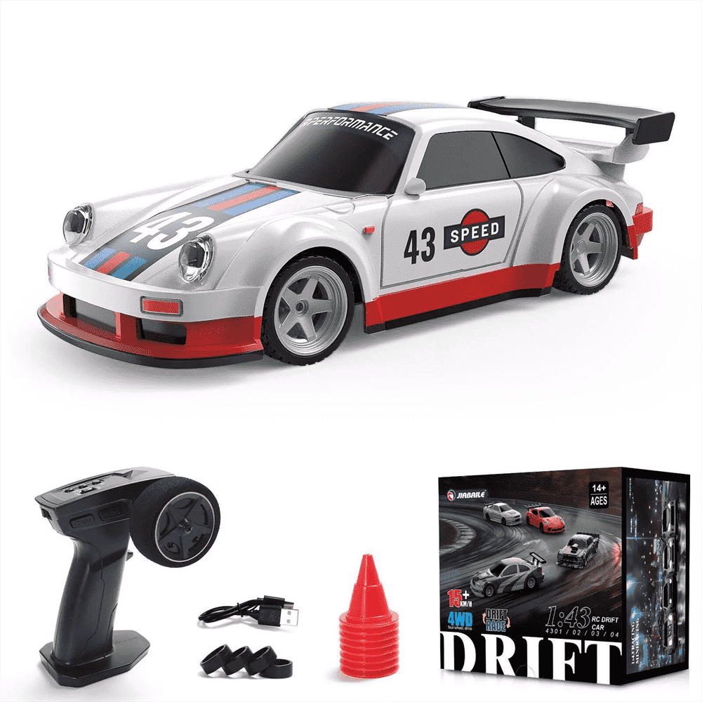 JIABAILE 4305/06/07/08/09 1/43 Mini 4WD Drift RC Cars - LED, Gyro (Optional), RTR