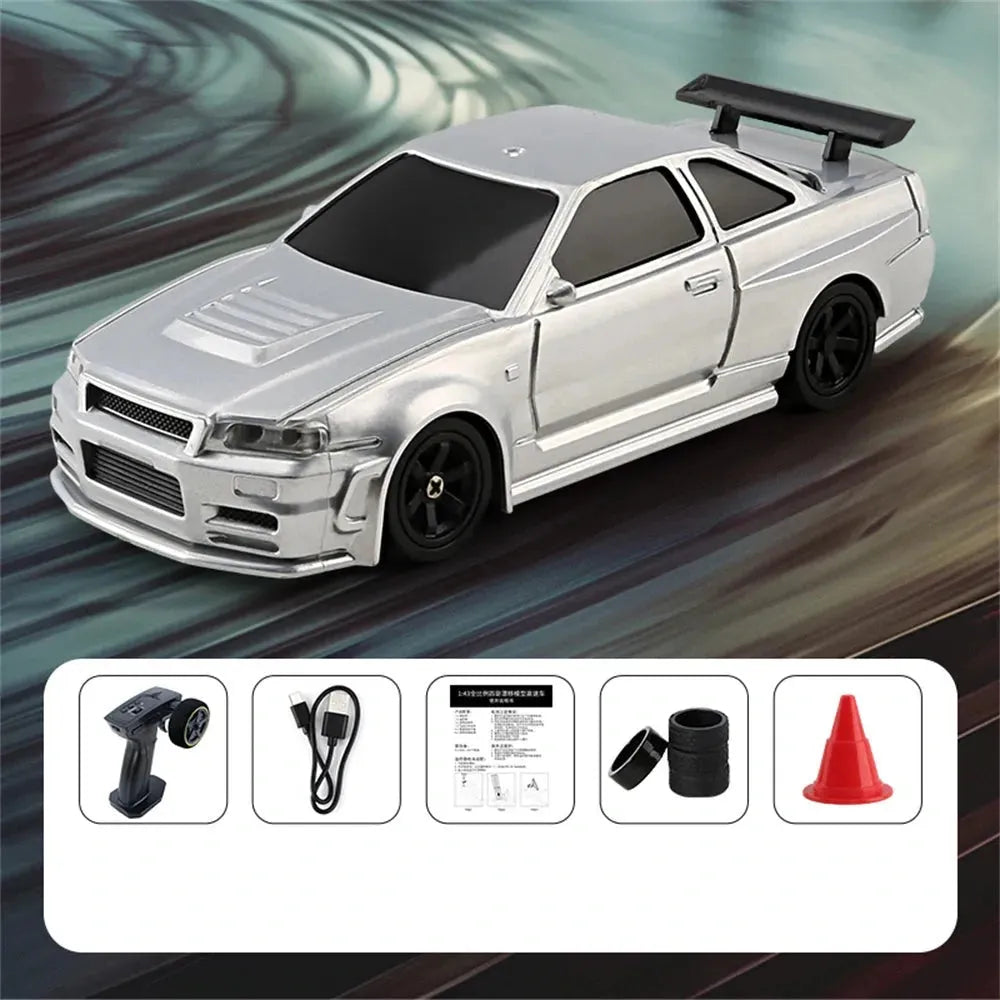 プライズRCカーセット 複数モデル(15台セット) Jiabaile4301/02/03/04 RTR 1/43 RCドリフトカーとジャイロ1/43 RTR