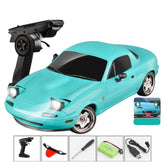 LDRC 1804 RC Drift Car RTR Gyro Version 1/18 Scale For Mazda MX-5 2.4G RWD LED Lights Alloy Body