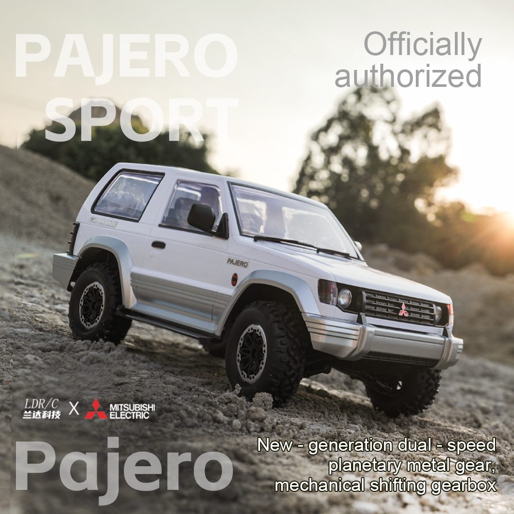 LDRC LD1297S 1/14 Mitsubishi Pajero Licensed RC Car β 2-Speed Gearbox, 4WD Off-Road SUV, 380 Motor, 15km/h, 7.4V 1500mAh Battery