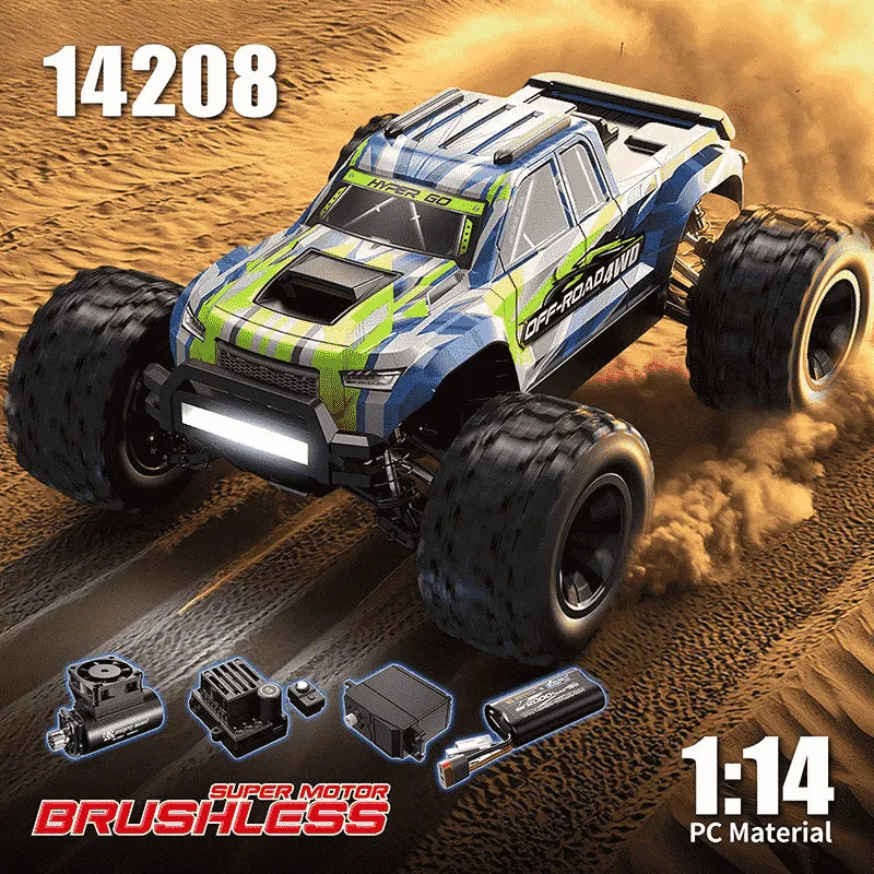 MJX Hyper Go 14208 1/14 Scale 41 km/h 4WD Off-Road RTR Brushless RC Monster Truck