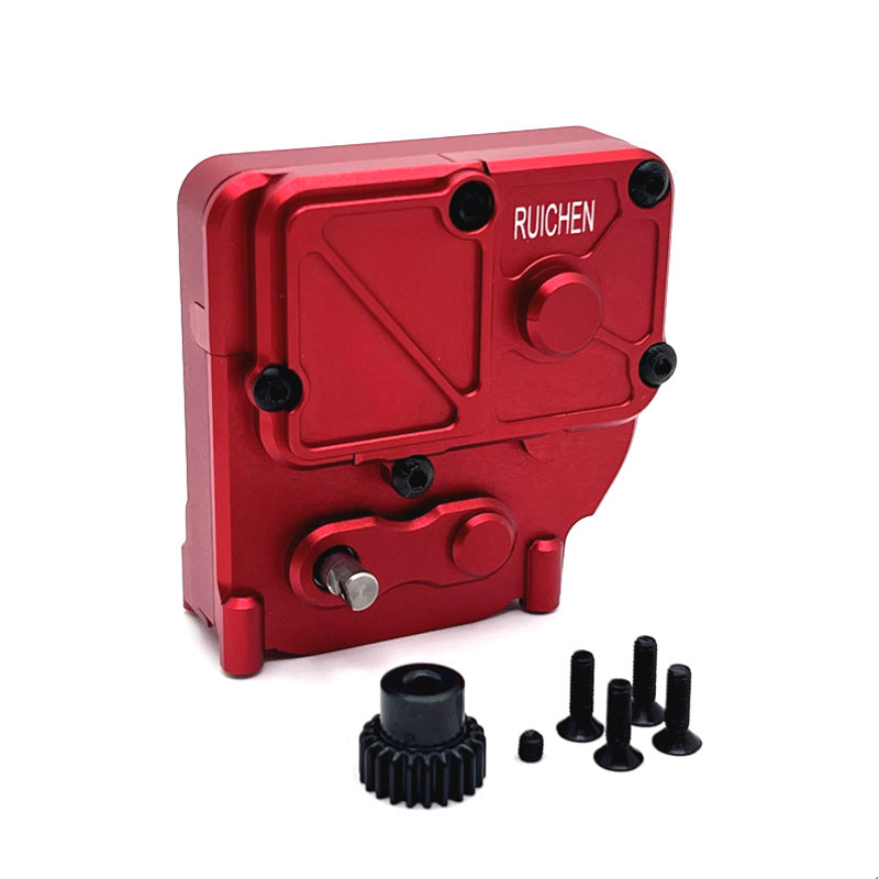 MJX Hyper Go H12Y/H12Y+ Upgrade Kit - CNC Aluminum Gearbox – Red/Black/Silver