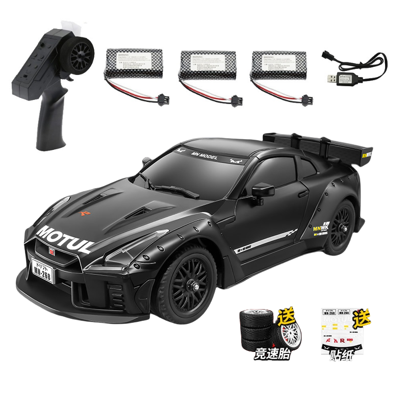 MNRC MN268 1:16デュアルタイヤドリフトRCカー - LEDライト、2速