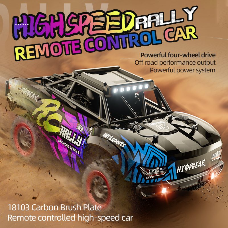 Scy 1/18 Camión monstruo 4WD RC 4WD (tarjeta corta)-All-Terrrain, LED LED de alta velocidad, All-Terrrain