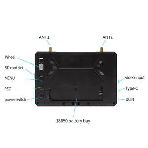 SKYZONE M5 5.8 GHZ FPV Monitor with DVR - Makerfire
