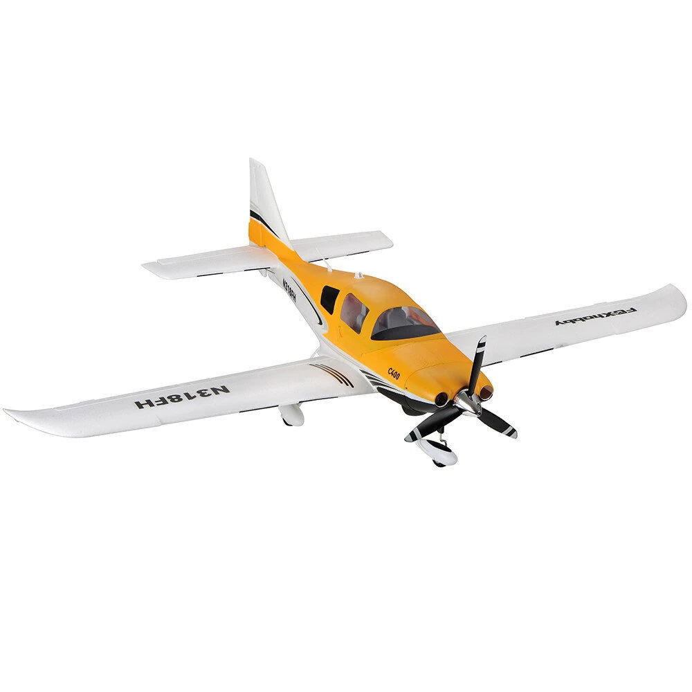 TOP RC Hobby C400 1100mm STOL Low Wing PNP Trainer Brushless LED Lights RC Airplane