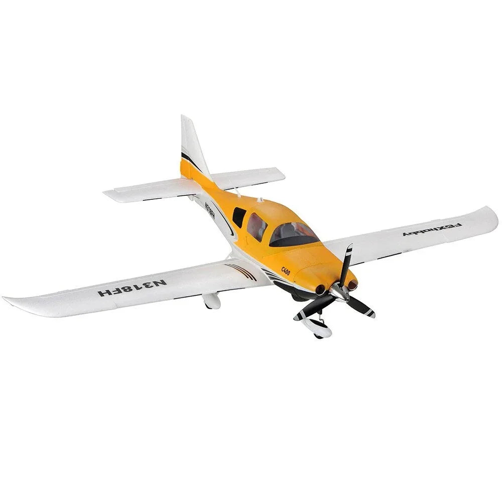 TOP RC Hobby C400 1100mm STOL Low Wing PNP Trainer Brushless LED Lights RC Airplane