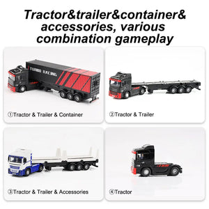 Turbo Racing 1:76 C50 Remote Control Semi Truck Trailer RC Truck - Makerfire