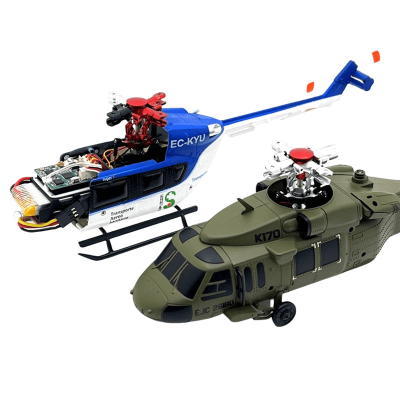 WLTOYS K124/K170 Μέρη ελικόπτερο - Μεταλλική αναβάθμιση Swashplate, κεφαλή ρότορα, λαβές λεπίδας
