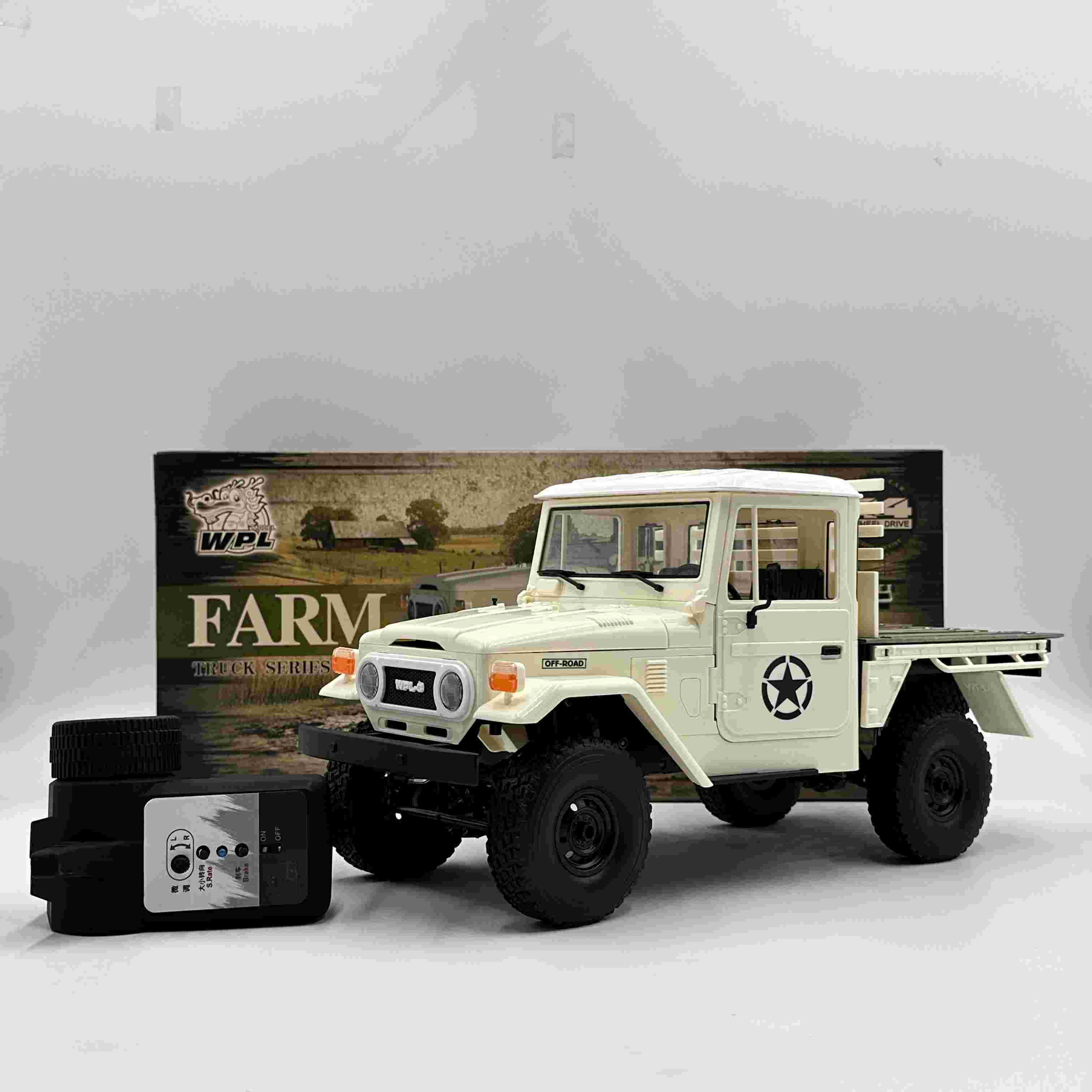 WPL C44 1/16 Scale 4WD RC Off-Road Truck - Realistic Electric Climbing Car Toy