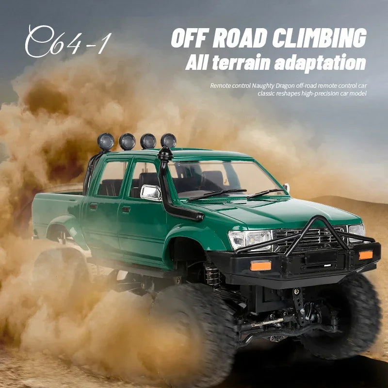 WPL C64-1 1/16 スケール 2.4G フルプロポーショナル 10 km/h 4WD RC オフロード クライミングカー