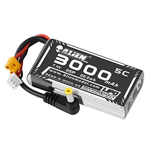 CrazePony 3000MAH 2S LIPOバッテリーFPVゴーグルバッテリー7.4V XT30/DC5.5プラグd Ji HDデジタルゴーグルスカイゾーン