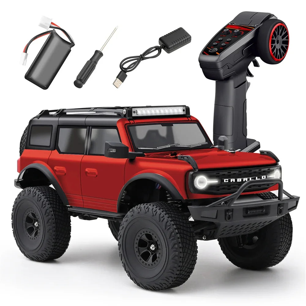 Wltoys 184023 1/18 Scale 4WD RTR Off-Road RC Rock Crawler with 2 Speed Gearbox, LED Lights & Metal Hub