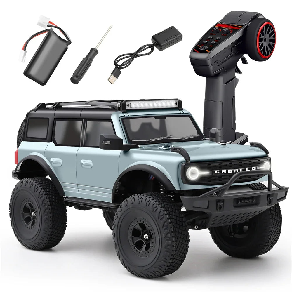 Wltoys 184023 1/18 Scale 4WD RTR Off-Road RC Rock Crawler with 2 Speed Gearbox, LED Lights & Metal Hub