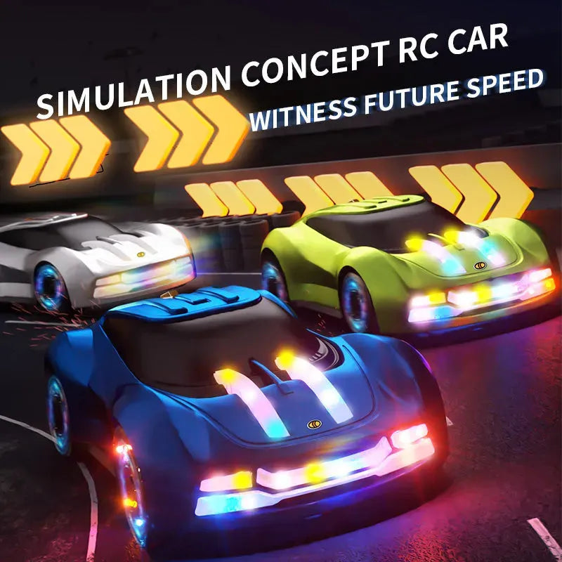 JJRC Q206 RC CAR - Futuristisk konseptbil RC 2.4G RTR LED + Musikkspill, modell A
