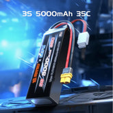 MJX 3S/4S 35C 11.1V/14.8V 5000mah Battery XT60 Plug for MJX 10208 Truck - Makerfire