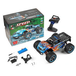 Wltoys 104019 1/10 2.4G 4WD 55KM/H Brushless High Speed Racing Car Remote Control Crawler BigFoot Monster Truck - Makerfire