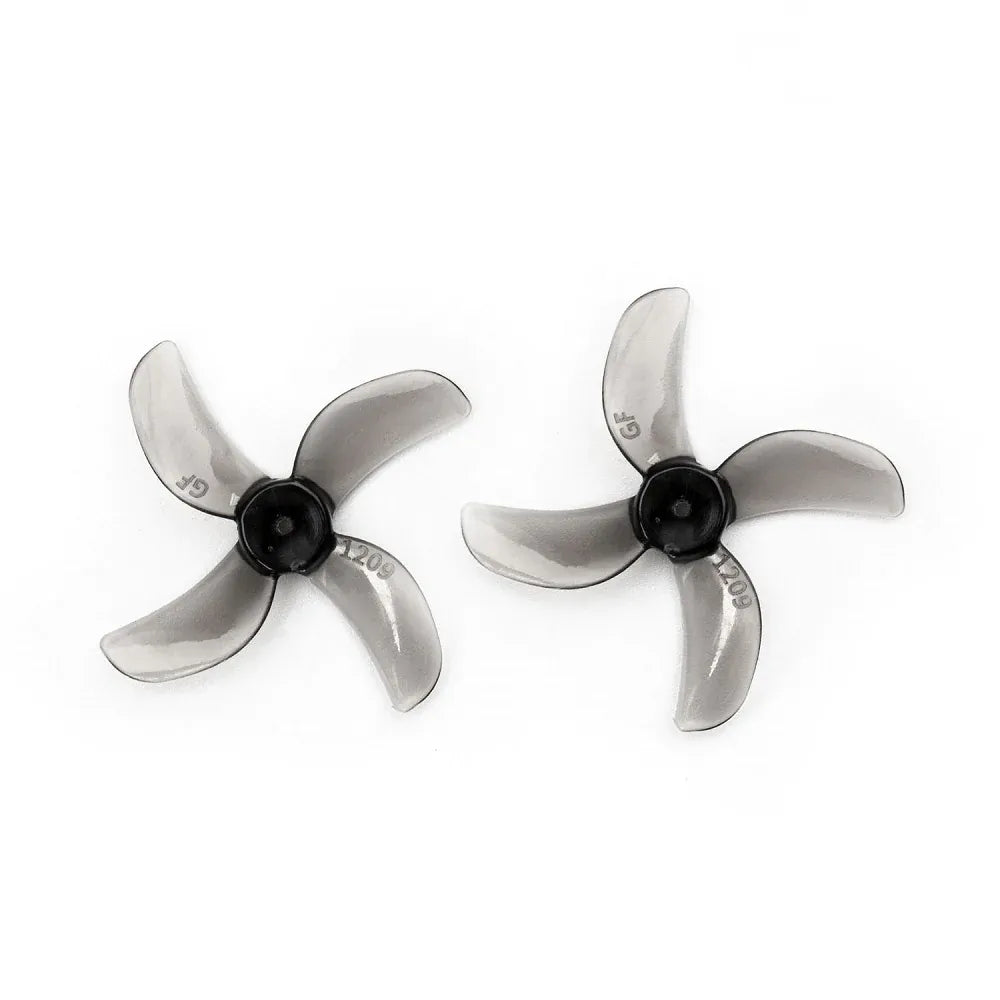 Gemfan 1209-4 31MM Quad Blade 0.8MM/1MM/1.5MM Shaft Propeller for 0802 25000KV Motor(Pack of 16) - Makerfire