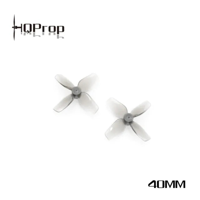 HQProp Micro Whoop Prop 40MMX4 Grey (2CW+2CCW)-Poly Carbonate(Pack of 8) - Makerfire
