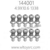 WLTOYS 144001 Parts 1338-Ball Head Screw 4.9X10.6(Pack of 10) - Makerfire