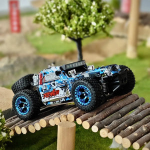WLTOYS 284161 2.4G 4WD 1/28 30KM/H Brushed RC Off-Road Full Proportional Vehicle with LED Lights - Makerfire