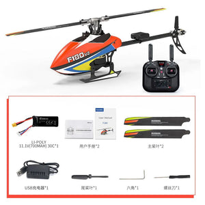 Yuxiang F180 V2 GPS Stabilized Flybarless Direct Drive FPV RC Helicopter One key Return - Makerfire