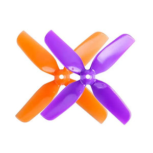 16pcs HQprop Micro Whoop Propeller 31mm 4-Blade 1.2*1.2 inch 0.8mm/1.2*1.3 inch 1mm