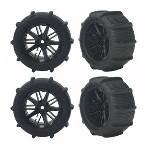 80mm Snow Sand Tires Wheels for Wltoys 1/14 1/16 144010 104001 124016 124017 RC Car(Pack of 4) - Makerfire