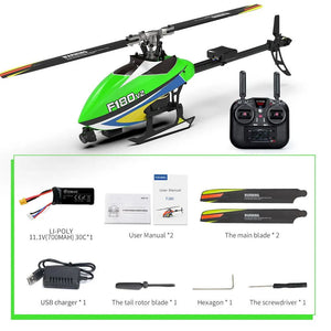 Yuxiang F180 V2 GPS Stabilized Flybarless Direct Drive FPV RC Helicopter One key Return - Makerfire