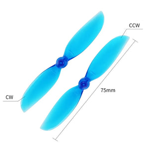 Makerfire 20pcs 75mm Propellers 2-Blade Prop CW CCW Replacement Parts for DJI Tello FPV RC Drone