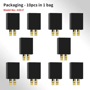 GAONENG/GNB A30 Male & Female Connector for FPV Whoops Quads LiPo Battery(Pack of 10) - Makerfire