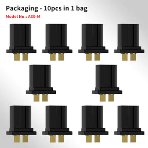 GAONENG/GNB A30 Male & Female Connector for FPV Whoops Quads LiPo Battery(Pack of 10) - Makerfire