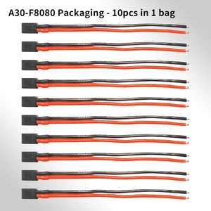 GAONENG/GNB A30 Female with 80mm 20AWG Pigtail Cable for Drone(Pack of 10) - Makerfire