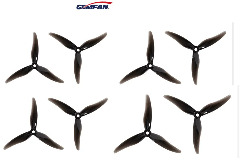GEMFAN HURRICANE 51477 3 BLADE PROPELLER (Pack of 8) - Makerfire