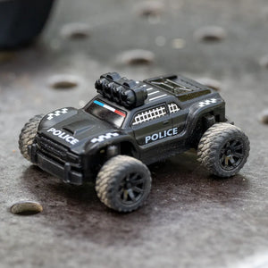 Turbo Racing 1:76 C82 2.4GHz RC Off-Road Truck Car RTR Fully Proportional Steering Police Car - Makerfire