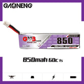 Gaoneng/GNB 3.8V 850mAh 60C 1S HV 4.35V LiPo Battery PH2.0 Plug(Pack of 2) - Makerfire