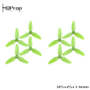 HQProp T2.5X2.5X3 3-blade 2.5Inch Poly Carbonate Propeller 4CW+4CCW(8pcs) - Makerfire