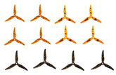 Gemfan Halloween 51466 V2 Three Blade Propeller(Pack of 12) - Makerfire