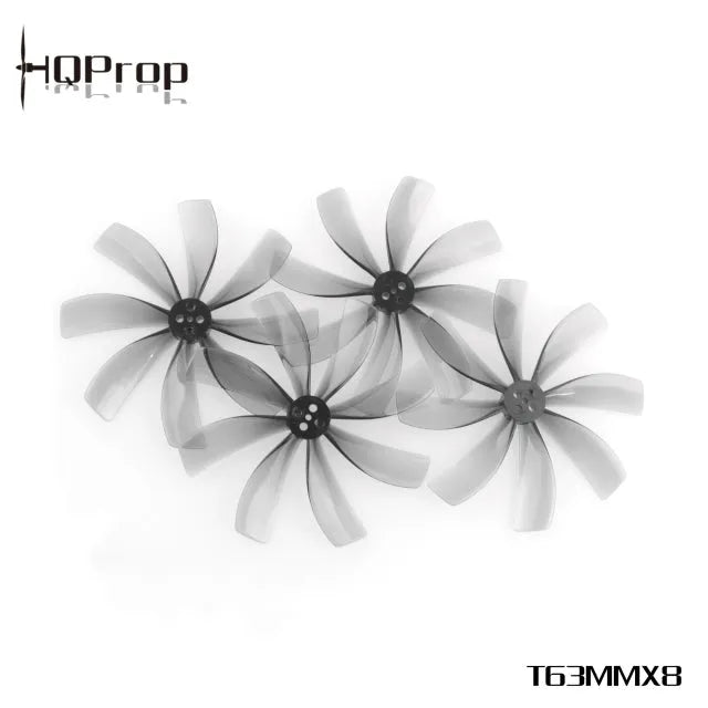 HQProp T63MMX8 Light Grey (4CW+4CCW)-Poly Carbonate - Makerfire