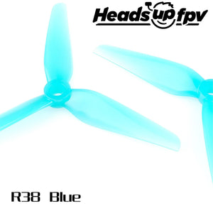 HQProp HEADSUP FPV R38 5.1x3.8x3 Racing Propeller(Pack of 8) - Makerfire