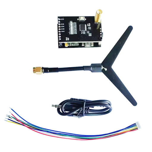 1.2GHz 0.1/25/200/800mW A/V VTX Transmitter VRX Receiver 9CH 1060~1380MHz for Long Rang Drone - Makerfire